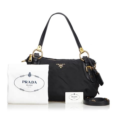 prada black floral attachment bag vintage|Prada purses for sale.